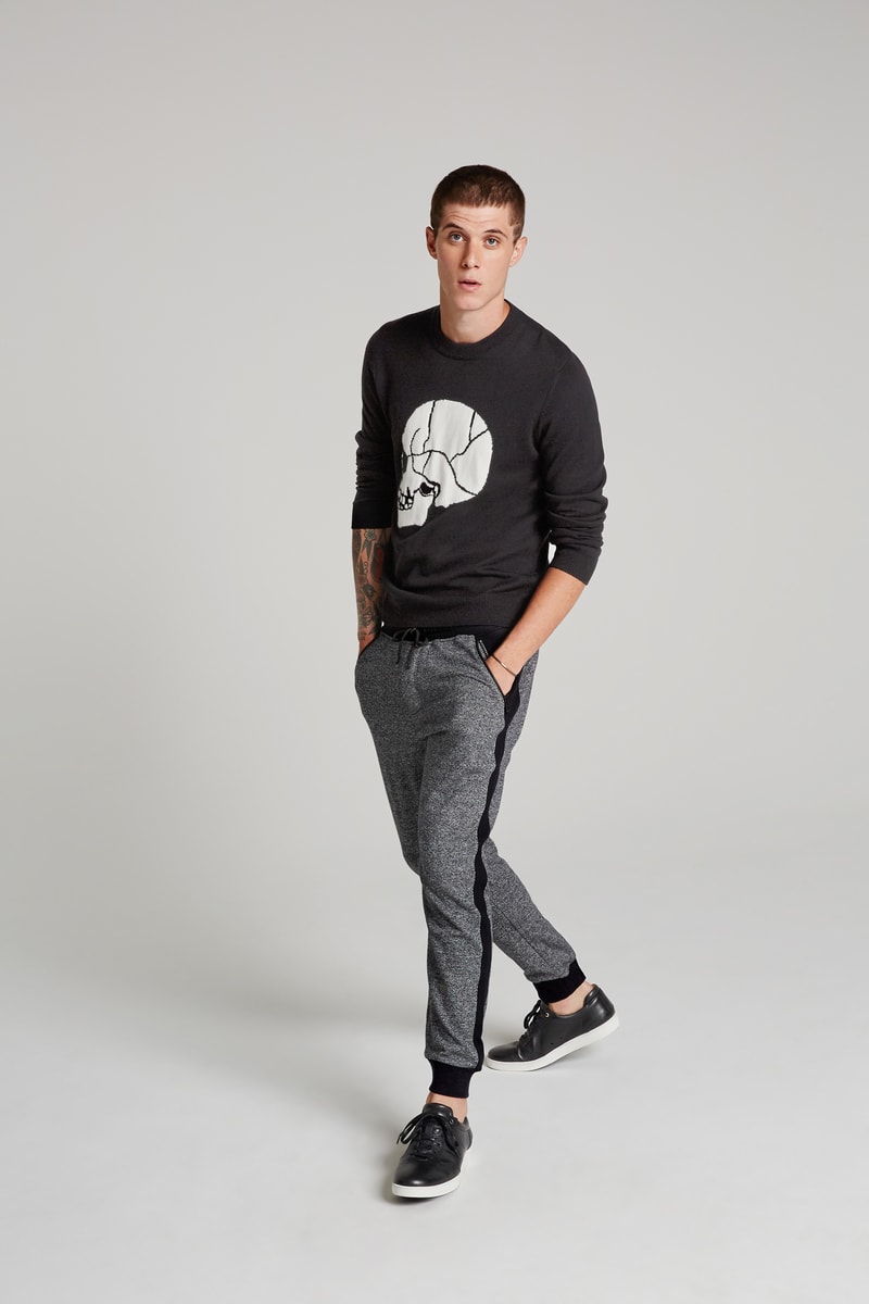 The Kooples Leather Jacket Jogger Pants East Dane