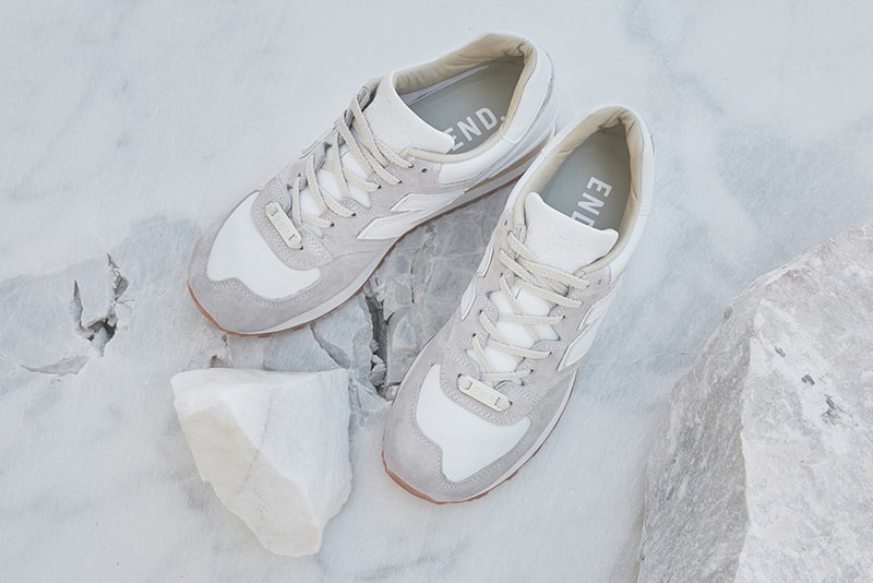 END. x New Balance 575 "Marble White"