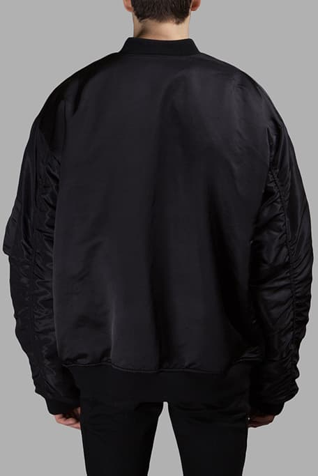 Faith Connexion Bomber Jacket oversized antonioli black orange inner pockets zippers