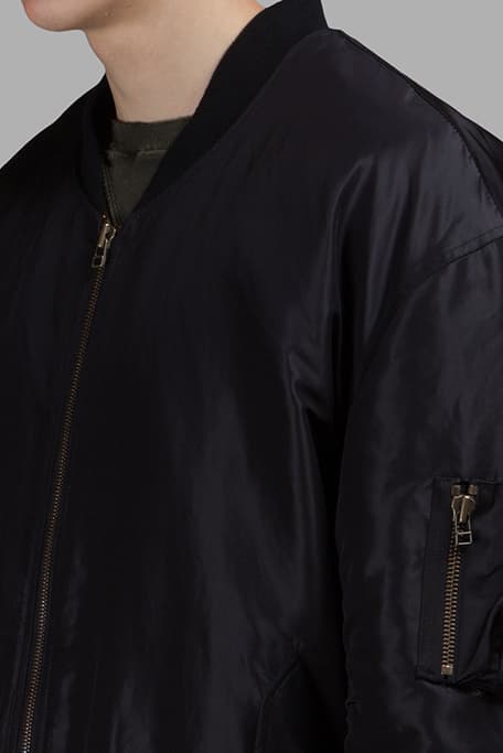 Faith Connexion Bomber Jacket oversized antonioli black orange inner pockets zippers