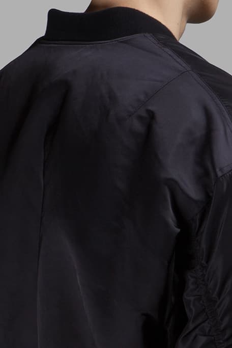 Faith Connexion Bomber Jacket oversized antonioli black orange inner pockets zippers