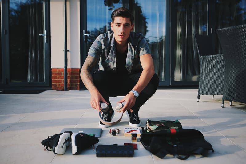 Héctor Bellerín Essentials Interview, football, soccer, bounce, bape, drake, louis vuitton, gucci, cartier