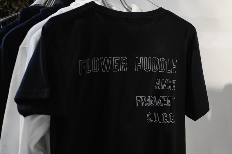 Hiroshi Fujiwara fragment design AMKK & S.U.C.C. FLOWER HUDDLE