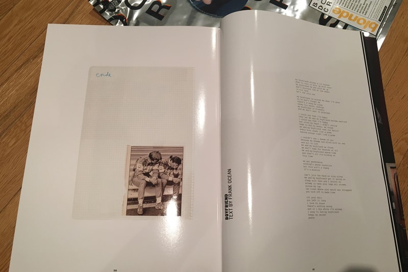 Look Inside Frank Ocean Boys Don't Cry Zine