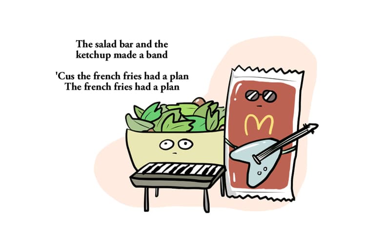 Hilarious Illustrations Based On Kanye's McDonald's Poem