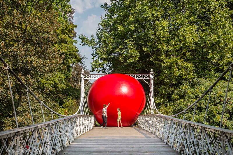 Kurt Perschke RedBall Project Sculpture Antwerp