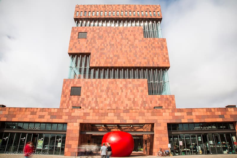 Kurt Perschke RedBall Project Sculpture Antwerp