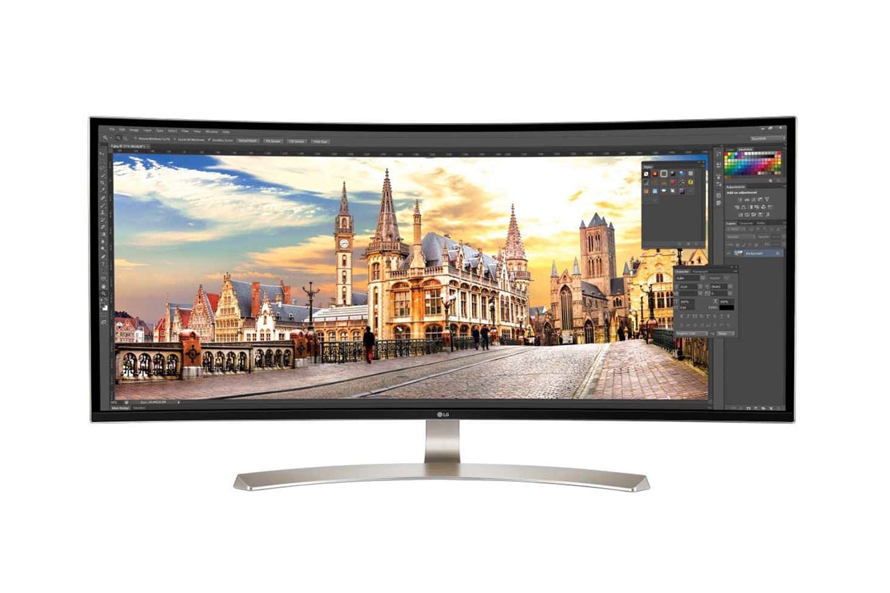 LG 38-Inch UltraWide Screen computer photoshop bluetooth speakers