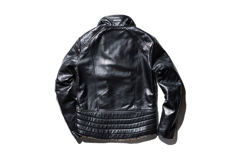 Neighborhood Leopard Print Leather Jacket