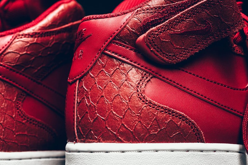 Nike Air Force 1 Mid Red Python