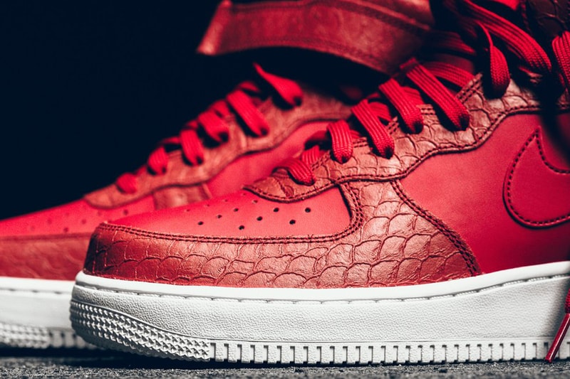Nike Air Force 1 Mid Red Python