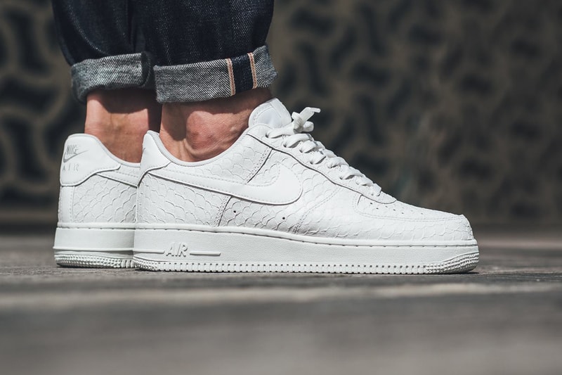 Nike Air Force 1 "Triple White" Textured Leather