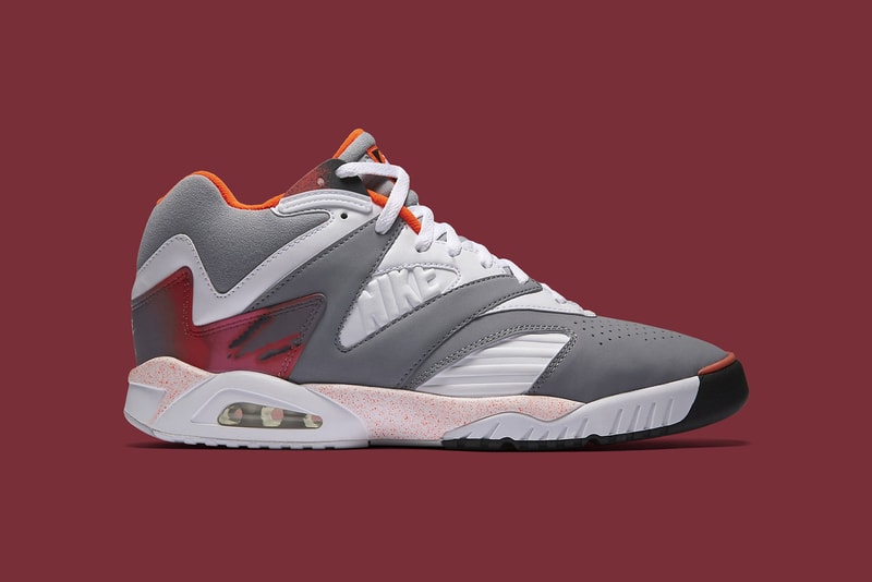 Nike Air Tech Challenge 4 in White, Grey, Red & Orange