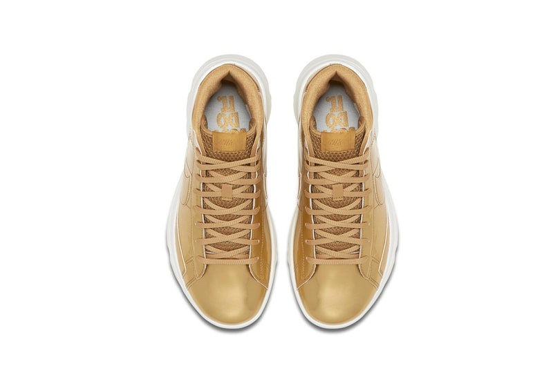 Nike Blazer Golf Shoe in All Gold