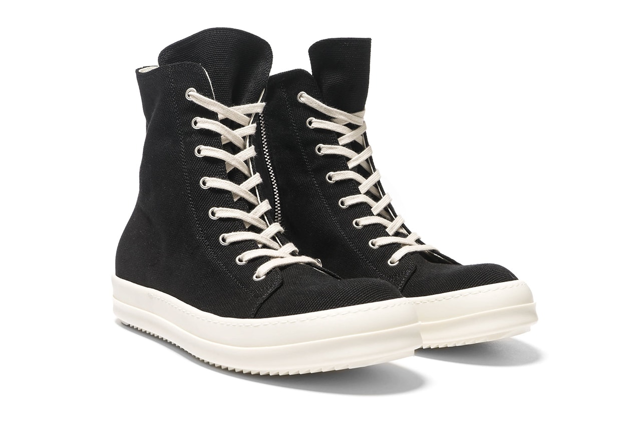 black and white rick owens shoes