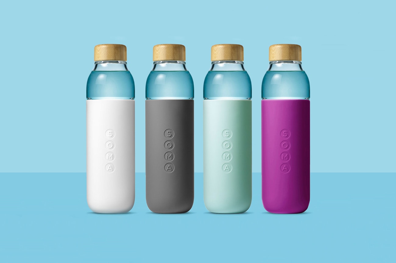 Soma Bottle, Sport, Cap, Glass, 17 Ounce