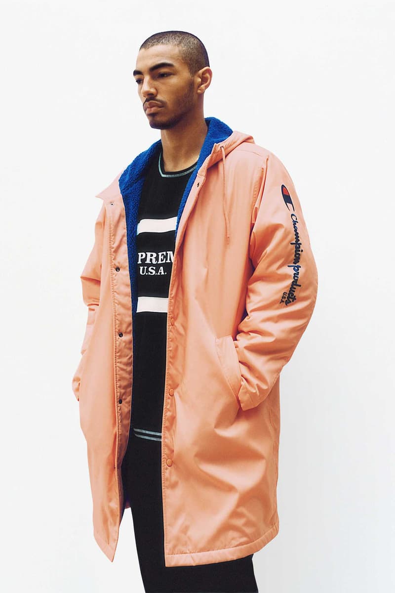 Supreme x Champion Peach Coach Jacket