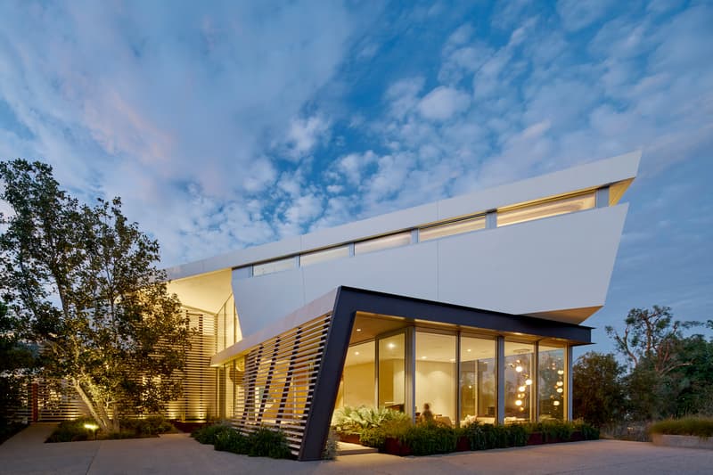 Tree Top Los Angeles Home Helical Spiral Staircase