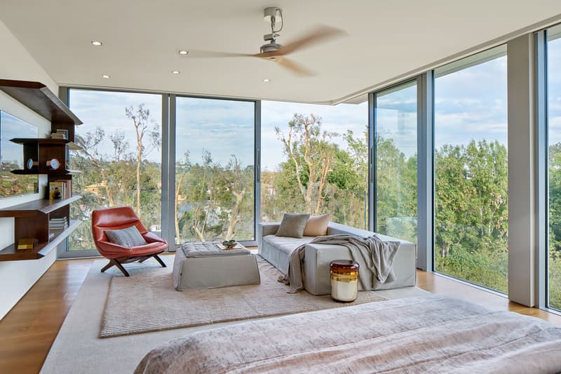 Tree Top Los Angeles Home Helical Spiral Staircase