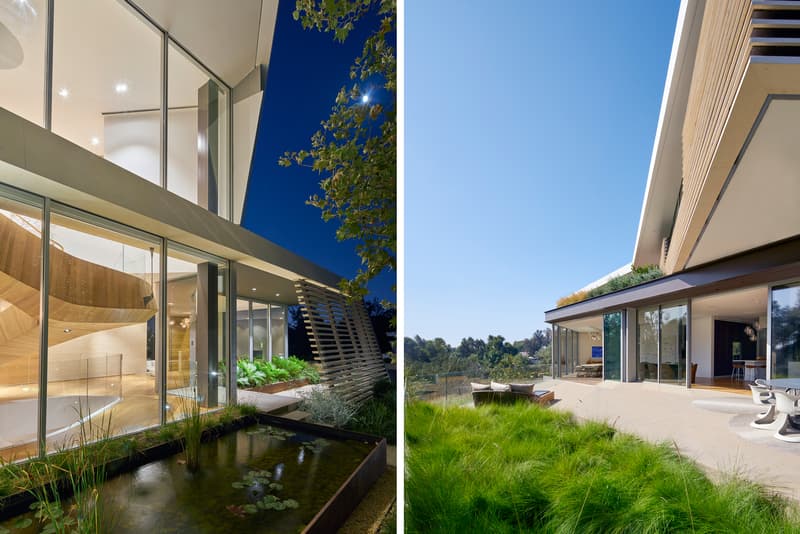 Tree Top Los Angeles Home Helical Spiral Staircase