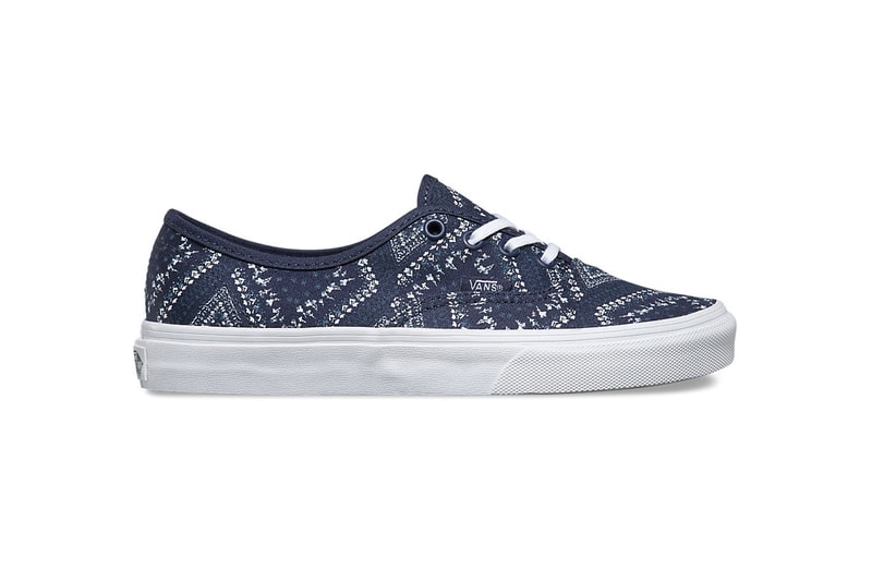 Vans Wraps a Classic Trio in a "Ditsy Bandana" Pattern