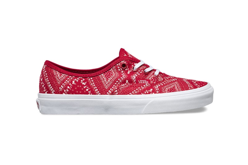 Vans Wraps a Classic Trio in a "Ditsy Bandana" Pattern