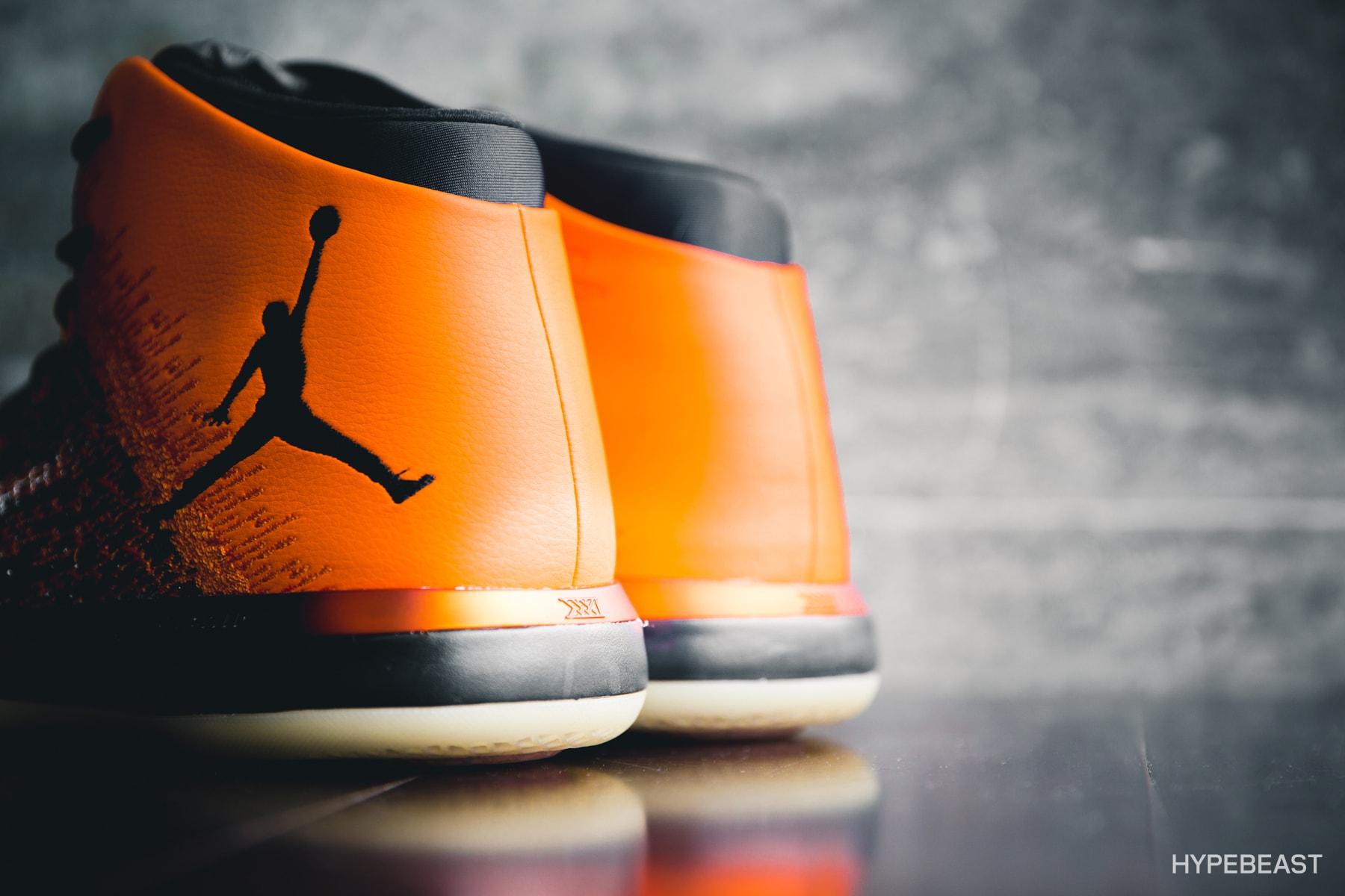 Air Jordan XXXI Shattered Backboard Closer Look Nike Michael Jordan Brand Hi top Hypebeast black orange gradient flyweave basketball