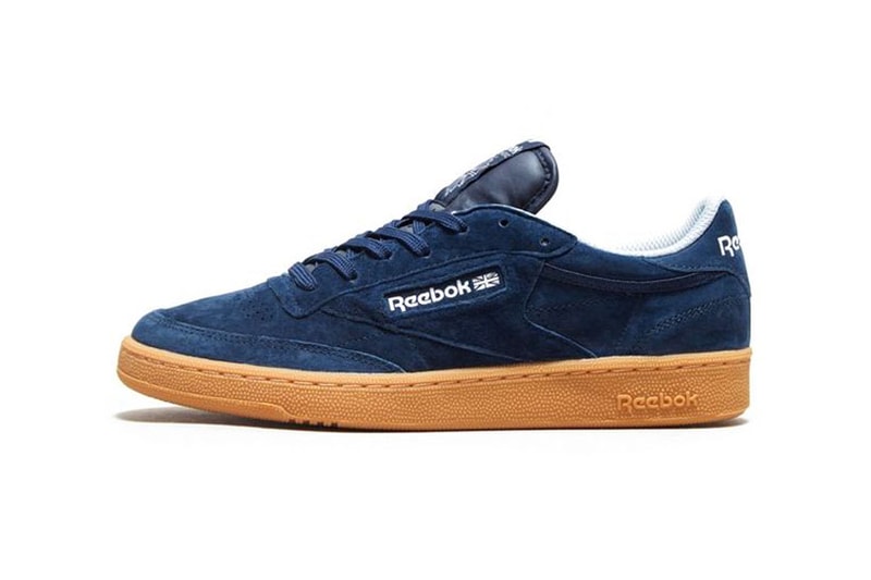Reebok Classic Club C Indoor Suede Black Grey Navy Blue