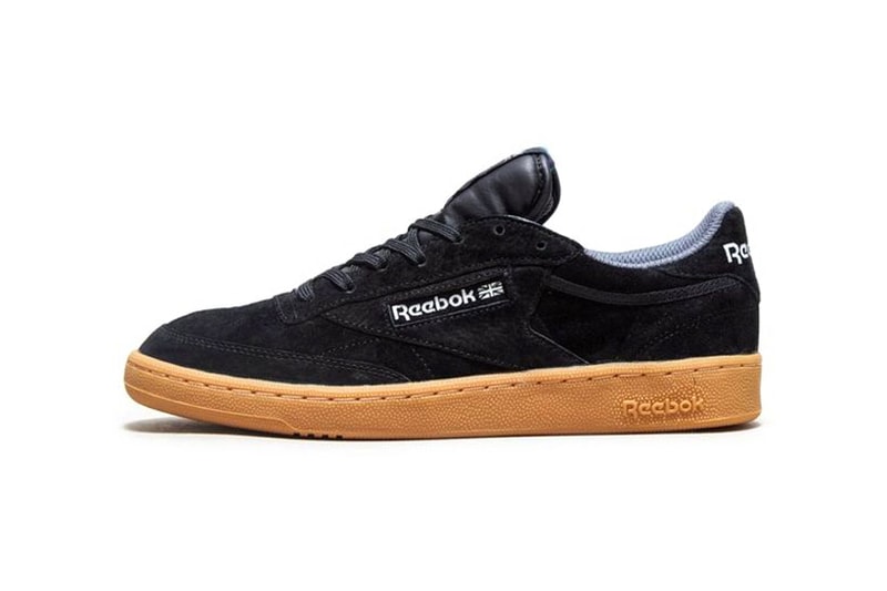 Reebok Classic Club C Indoor Suede Black Grey Navy Blue