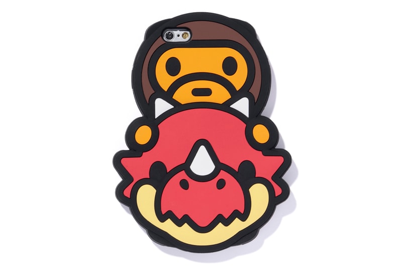 A Bathing Ape x "Monster Strike" Collaboration dinosaurs baby milo nigo black white t-shirt iphone case folders