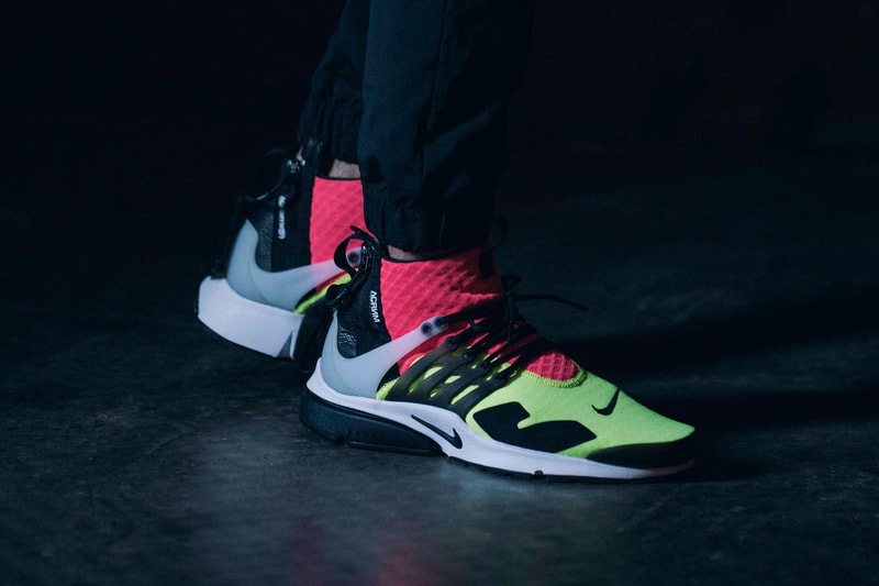 Acronym Nike Air Presto Mid Neon Sneakers NikeLab Hypebeast