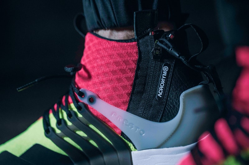 Acronym Nike Air Presto Mid Neon Sneakers NikeLab Hypebeast