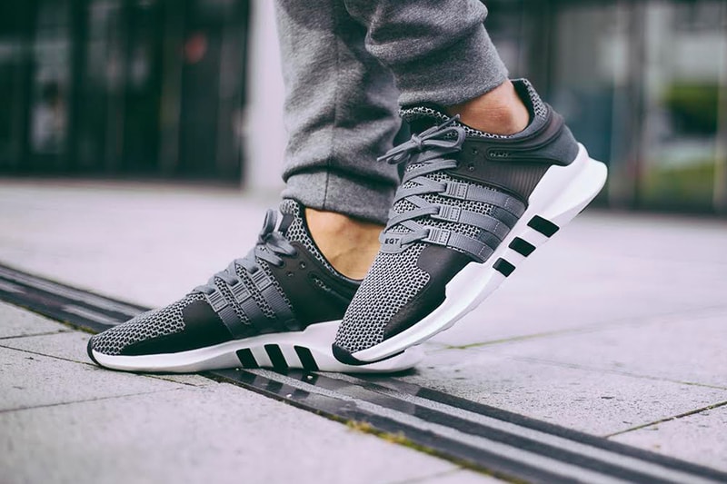grey adidas eqt support for men