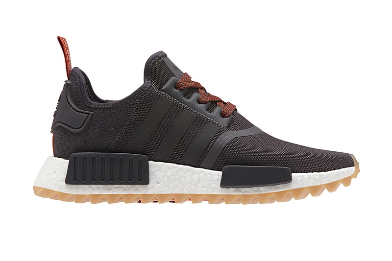 adidas NMD R1 Trail dark grey teal rope lacing