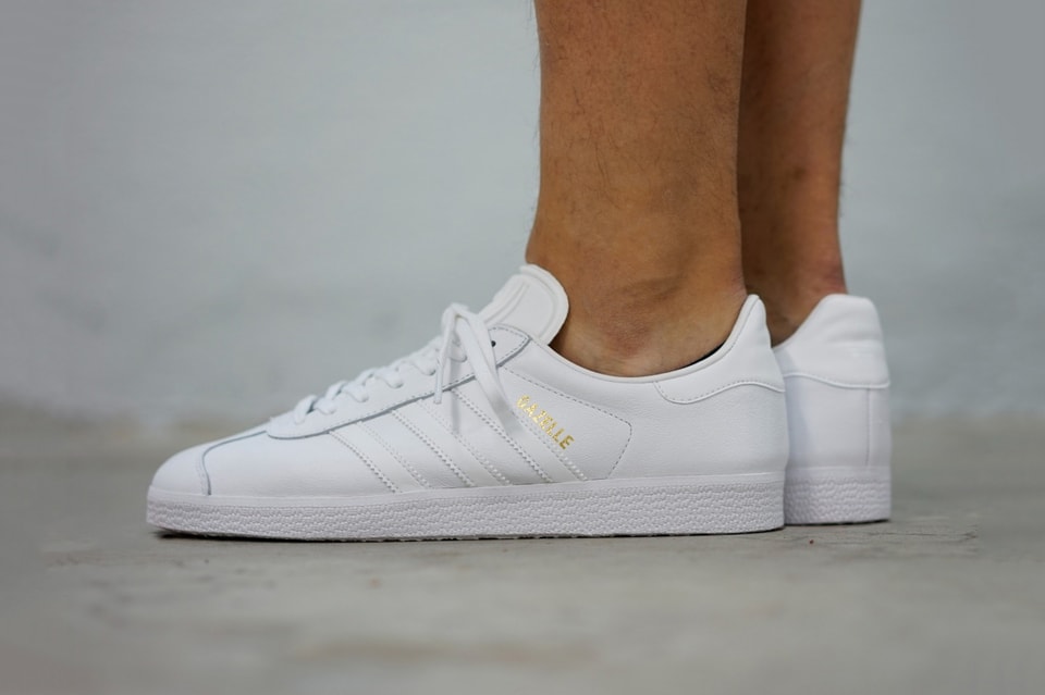Adidas originals gazelle in white Clearance