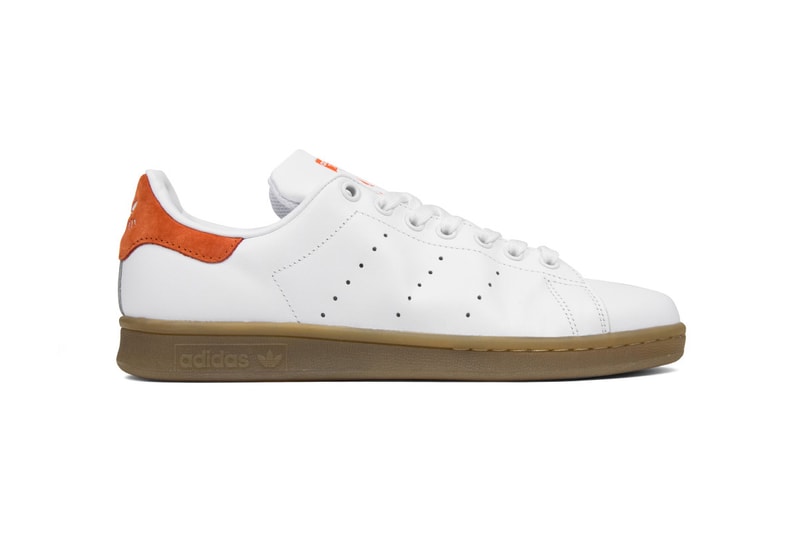 adidas Originals Stan Smith Gum Sole White Solid Grey Craft Orange