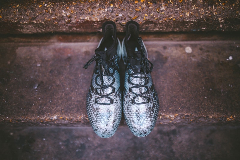adidas Soccer Viper Pack  X16+ PURECHAOS snakeskin blue boot