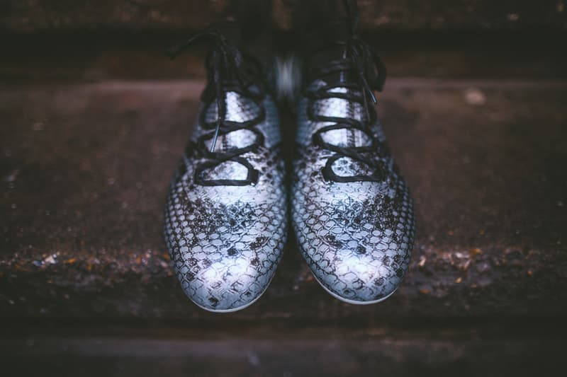 adidas Soccer Viper Pack X16+ PURECHAOS snakeskin blue boot