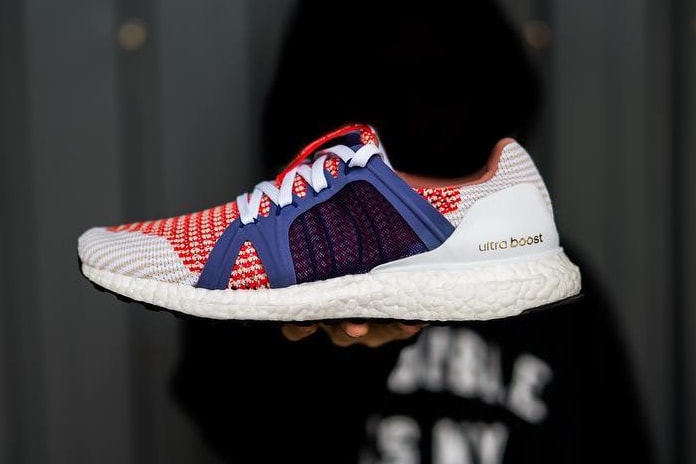 adidas Ultra Boost Instagram red white upper blue mesh cage