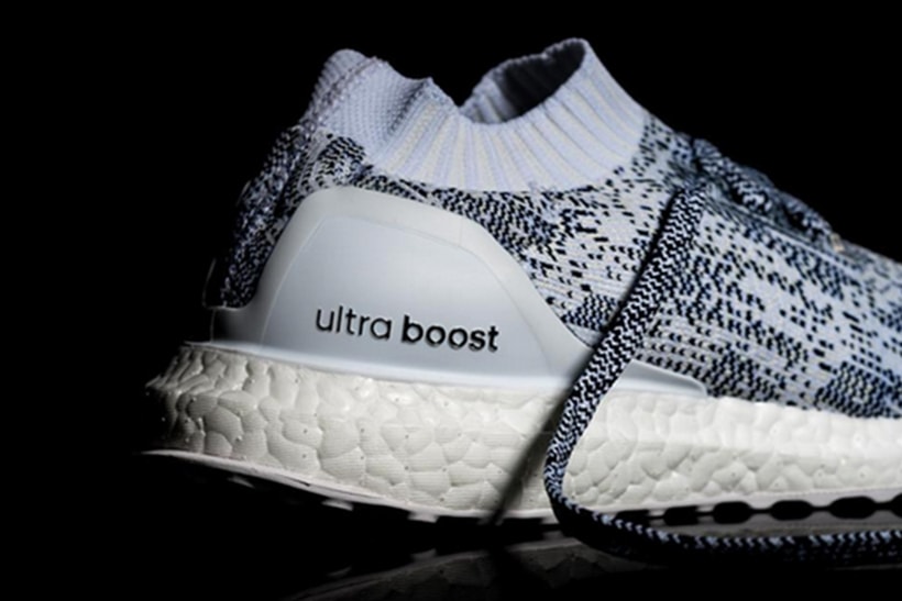 The adidas Ultra Boost Uncaged Gets An "Oreo" Iteration black white upper laces white midsole boost technology