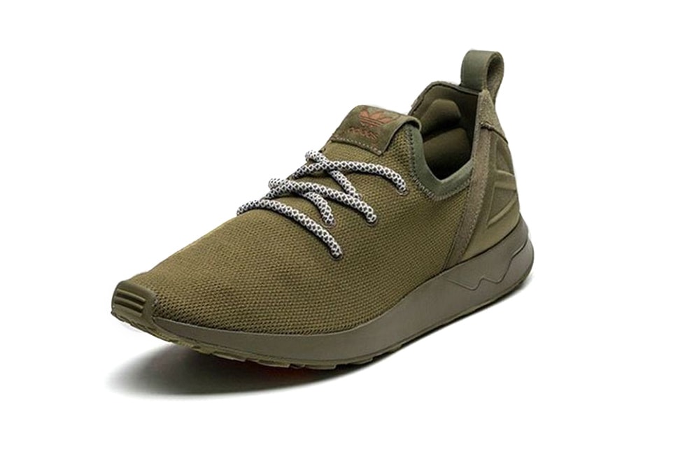adidas Originals ZX Flux ADV X Sneaker Olive Green checkered lacing