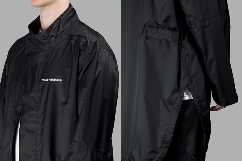 ALYX X SPIDI Rain Jacket black white logo