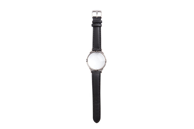 Ann Demeulemeester BLACK LOUPE BRACELET leather sterling silver