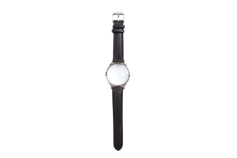 Ann Demeulemeester BLACK LOUPE BRACELET leather sterling silver