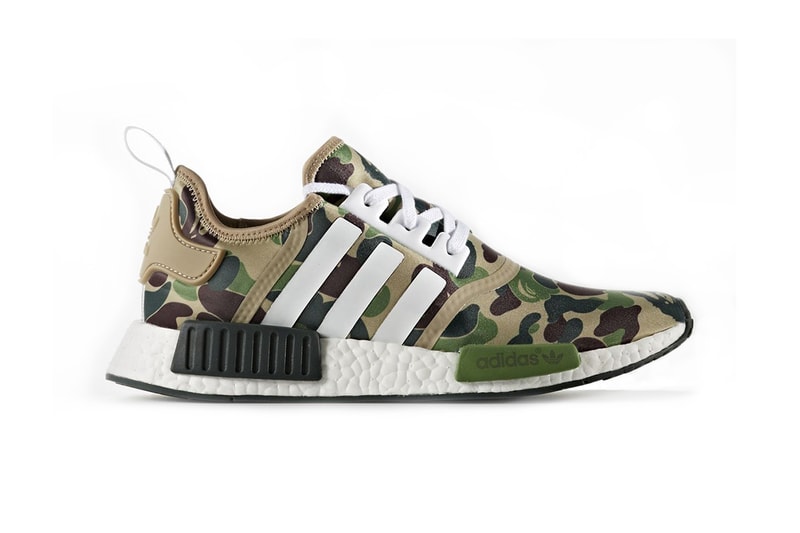 BAPE x adidas NMD R1 Camo Black Olive