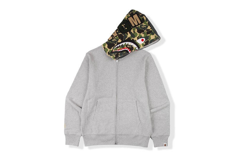 BAPE's All New Shark Hoodie in Conjunction with Flat Hat Club Ohio Concept Store ape head camo nigo japan