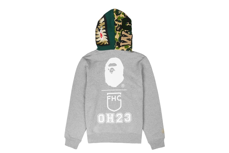 BAPE's All New Shark Hoodie in Conjunction with Flat Hat Club Ohio Concept Store ape head camo nigo japan