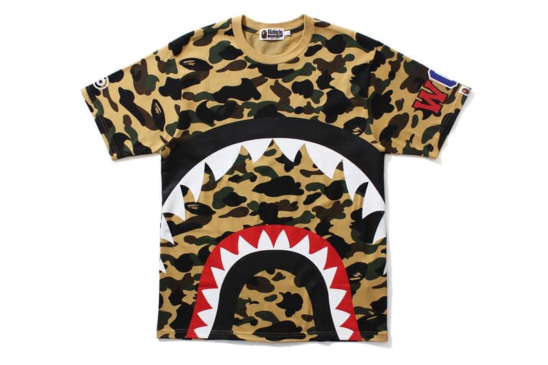 BAPE Camo Shark Items shoes pants hats mask pullover jacket sweatpants t-shirts