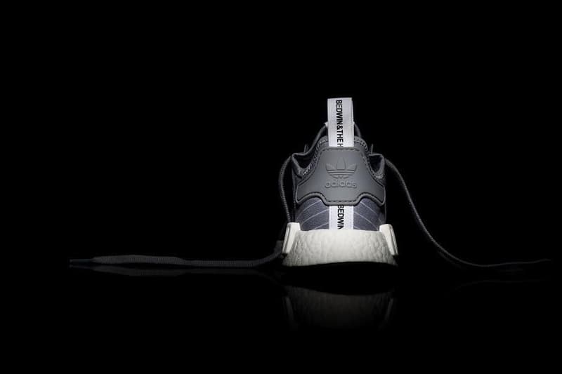 BEDWIN & THE HEARTBREAKERS x adidas NMD R1 grey white stripes