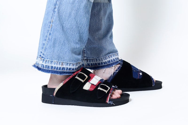 BONUM x mythography Denim Footwear Collection Sneakers Patchwork Indigo Blue